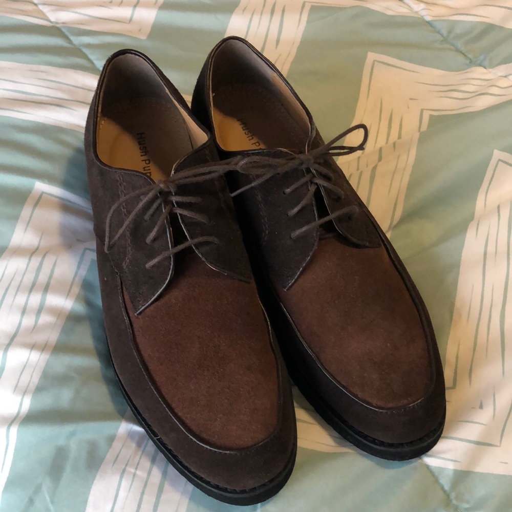 Mens Hush Puppies Oxford Size 9 Brown